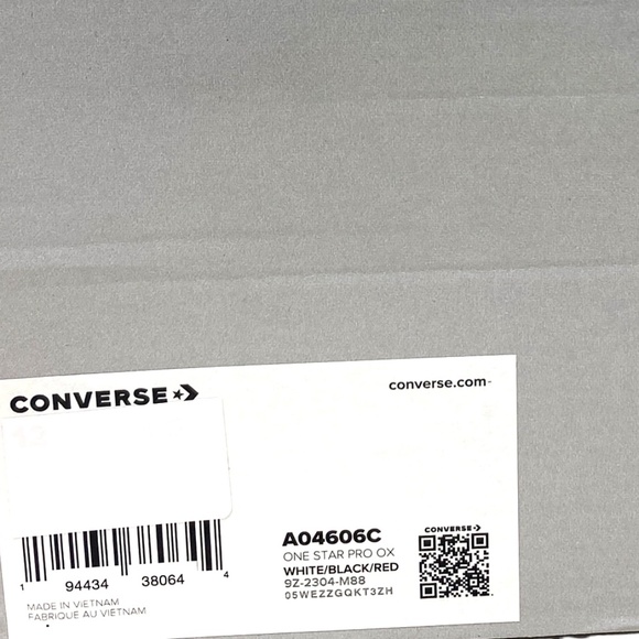 Converse CONS One Star Pro Shoes Low Skate Sneakers Men's Canvas White A04606C - Picture 9 of 10